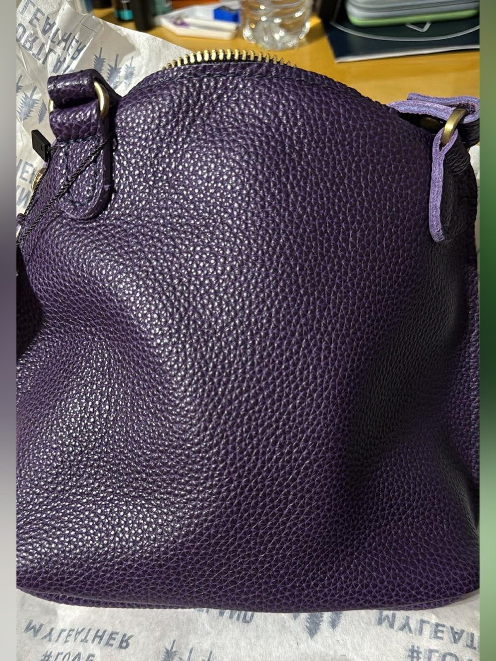 Portland Leather Goods LUNA LEATHER CROSSBODY BAG, EMPIRE - Picture 2 of 4